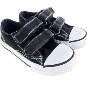 BLACK AND WHITE VELCRO SHOES BOYS TODDLER SIZE 8